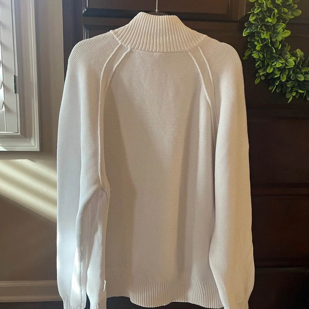 Aerie White Cowl Neck Sweater - Picture 2 of 4